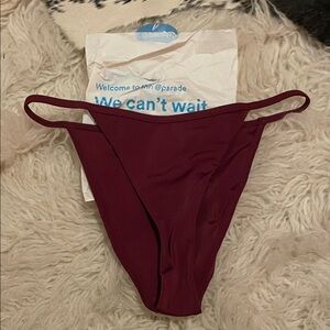 NWT Parade Women's Maroon Bikini Bottom - S